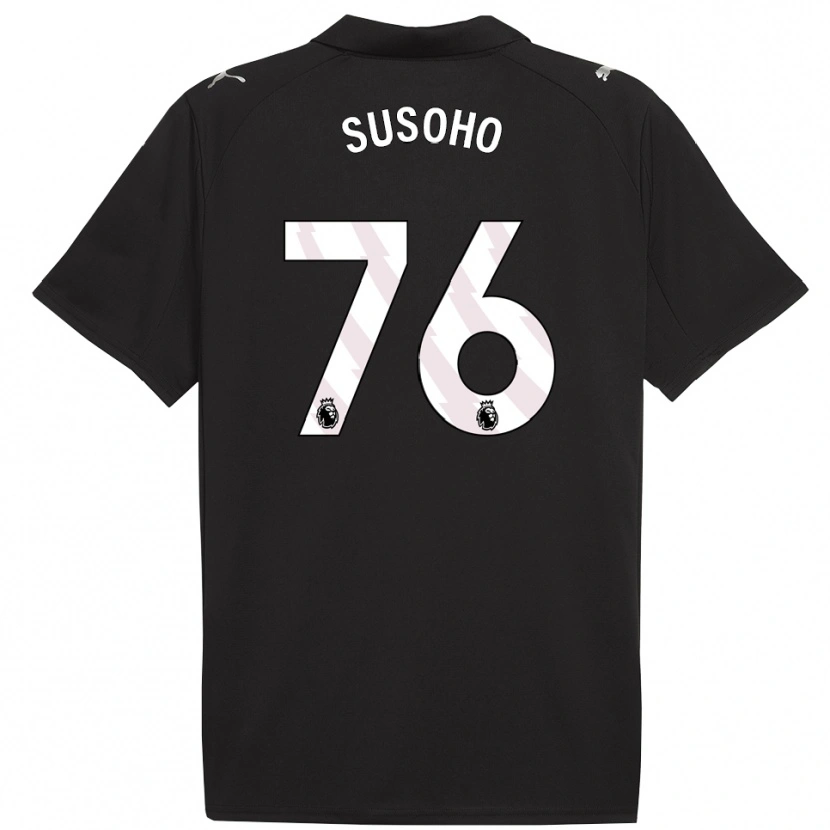 Danxen Herren Mahamadou Susoho #76 Schwarz Weiß Auswärtstrikot Trikot 2025/26 T-Shirt Österreich