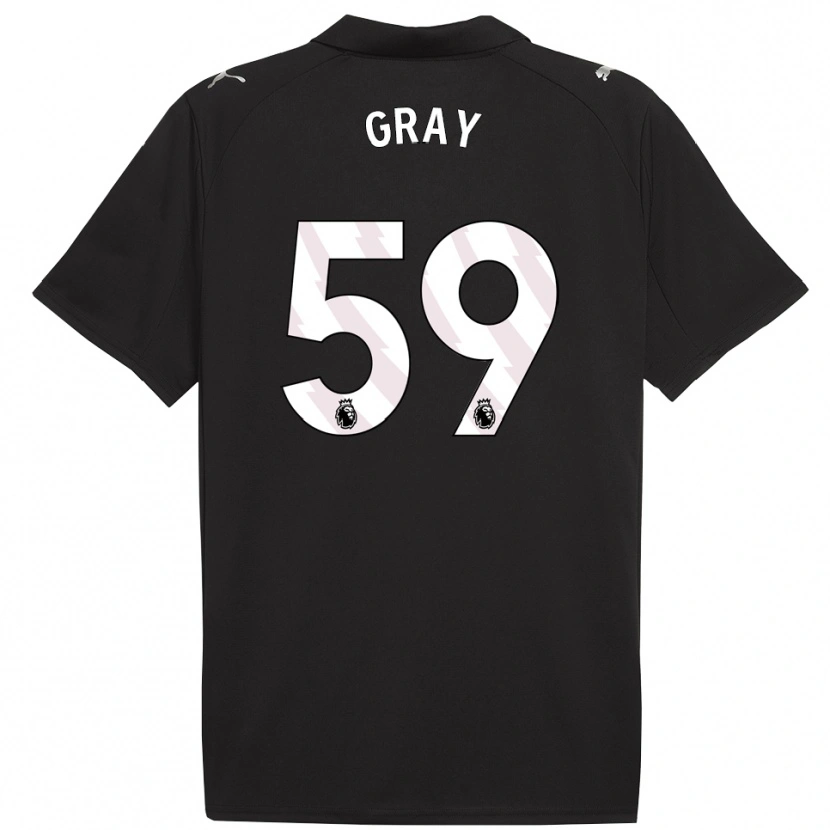 Danxen Herren Charlie Gray #59 Schwarz Weiß Auswärtstrikot Trikot 2025/26 T-Shirt Österreich