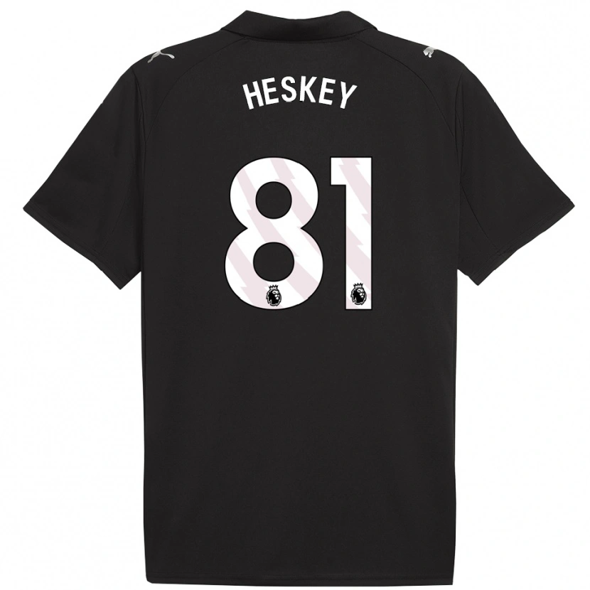 Danxen Herren Jaden Heskey #81 Schwarz Weiß Auswärtstrikot Trikot 2025/26 T-Shirt Österreich