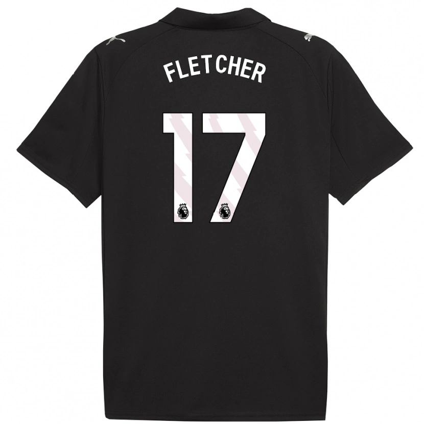 Danxen Herren Luca Fletcher #17 Schwarz Weiß Auswärtstrikot Trikot 2025/26 T-Shirt Österreich