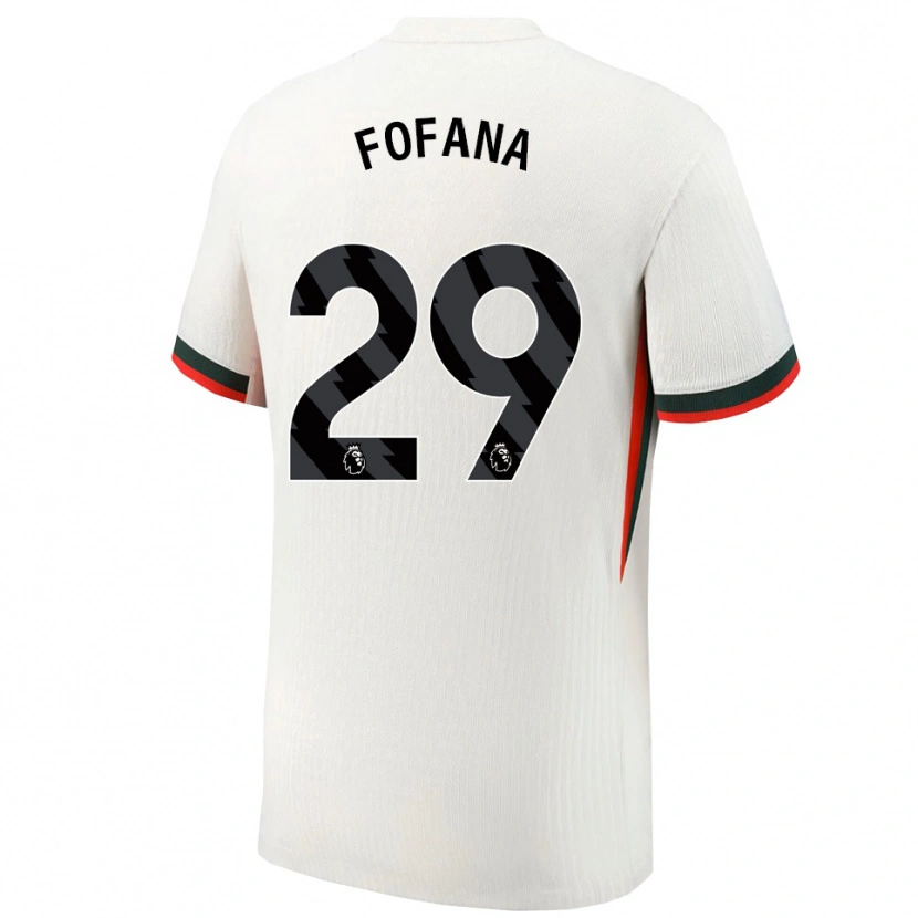 Danxen Herren Wesley Fofana #29 Weiß Grün Auswärtstrikot Trikot 2025/26 T-Shirt Österreich