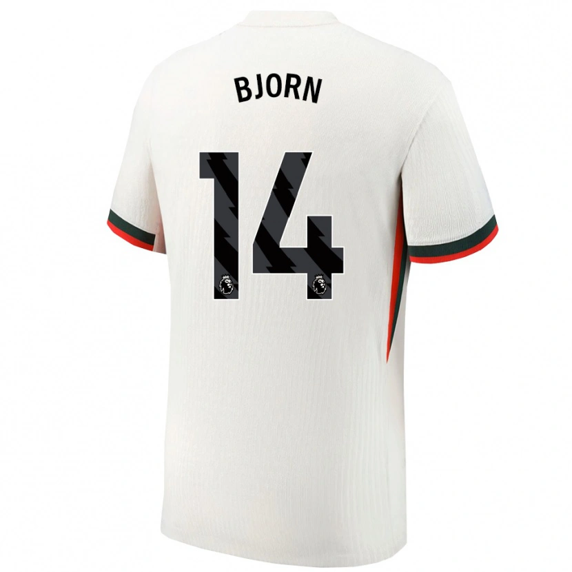 Danxen Herren Nathalie Bjorn #14 Weiß Grün Auswärtstrikot Trikot 2025/26 T-Shirt Österreich