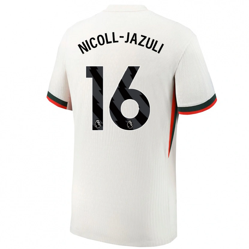 Danxen Herren Mahdi Nicoll-Jazuli #16 Weiß Grün Auswärtstrikot Trikot 2025/26 T-Shirt Österreich