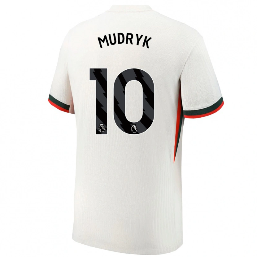 Danxen Herren Mykhaylo Mudryk #10 Weiß Grün Auswärtstrikot Trikot 2025/26 T-Shirt Österreich