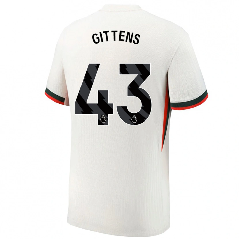 Danxen Herren Jamie Gittens #43 Weiß Grün Auswärtstrikot Trikot 2025/26 T-Shirt Österreich