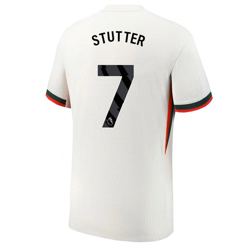 Danxen Herren Ronnie Stutter #7 Weiß Grün Auswärtstrikot Trikot 2025/26 T-Shirt Österreich