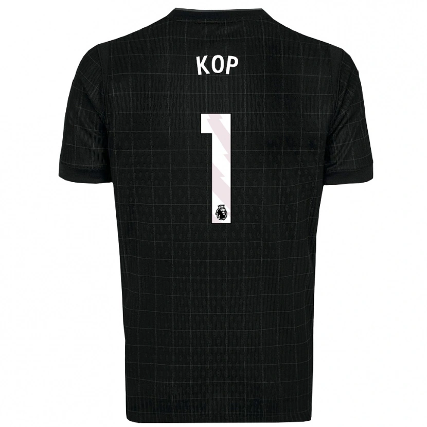 Danxen Herren Lize Kop #1 Schwarz Grau Auswärtstrikot Trikot 2025/26 T-Shirt Österreich