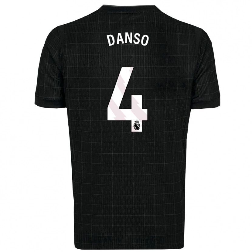 Danxen Herren Kevin Danso #4 Schwarz Grau Auswärtstrikot Trikot 2025/26 T-Shirt Österreich