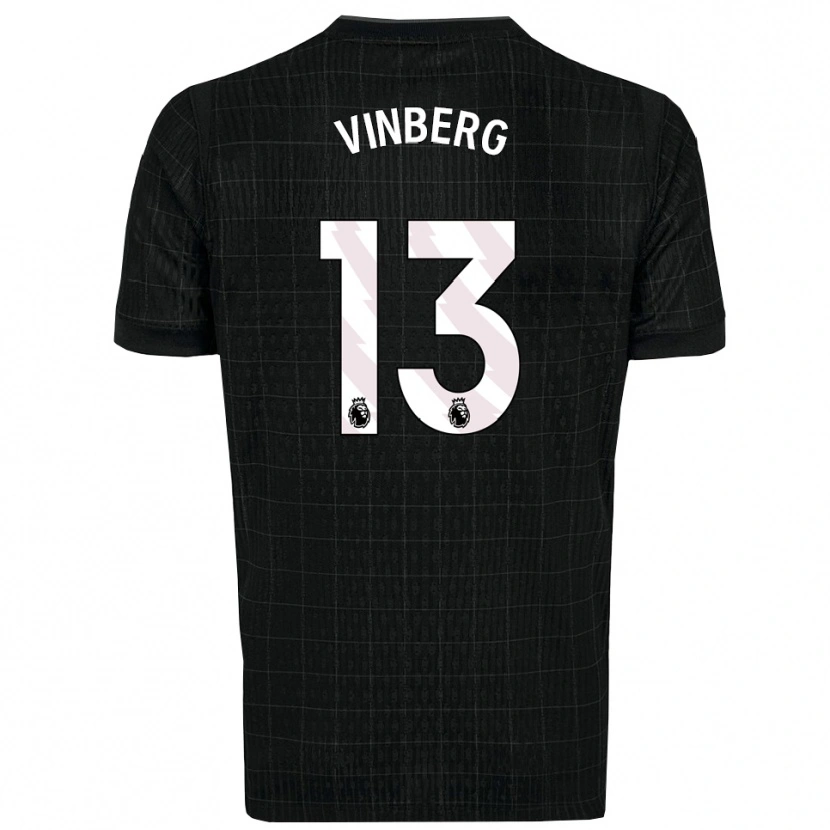 Danxen Herren Matilda Vinberg #13 Schwarz Grau Auswärtstrikot Trikot 2025/26 T-Shirt Österreich