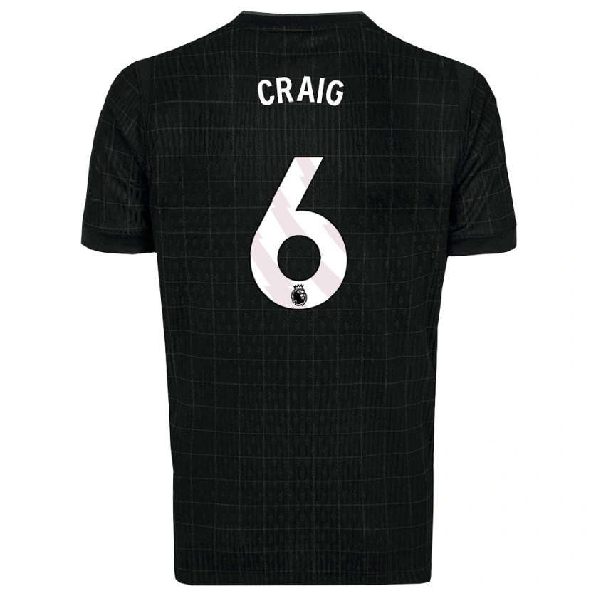 Danxen Herren Matthew Craig #6 Schwarz Grau Auswärtstrikot Trikot 2025/26 T-Shirt Österreich