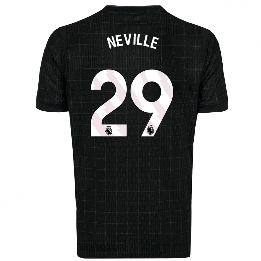 Danxen Herren Ashleigh Neville #29 Schwarz Grau Auswärtstrikot Trikot 2025/26 T-Shirt Österreich