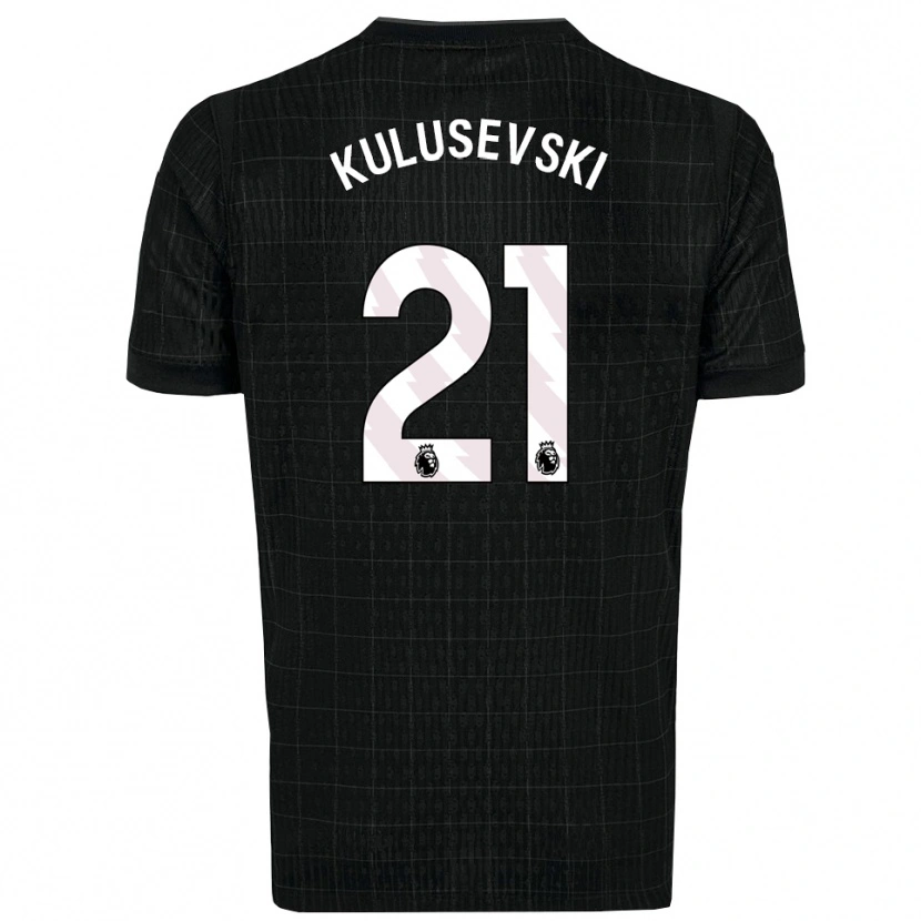 Danxen Herren Dejan Kulusevski #21 Schwarz Grau Auswärtstrikot Trikot 2025/26 T-Shirt Österreich