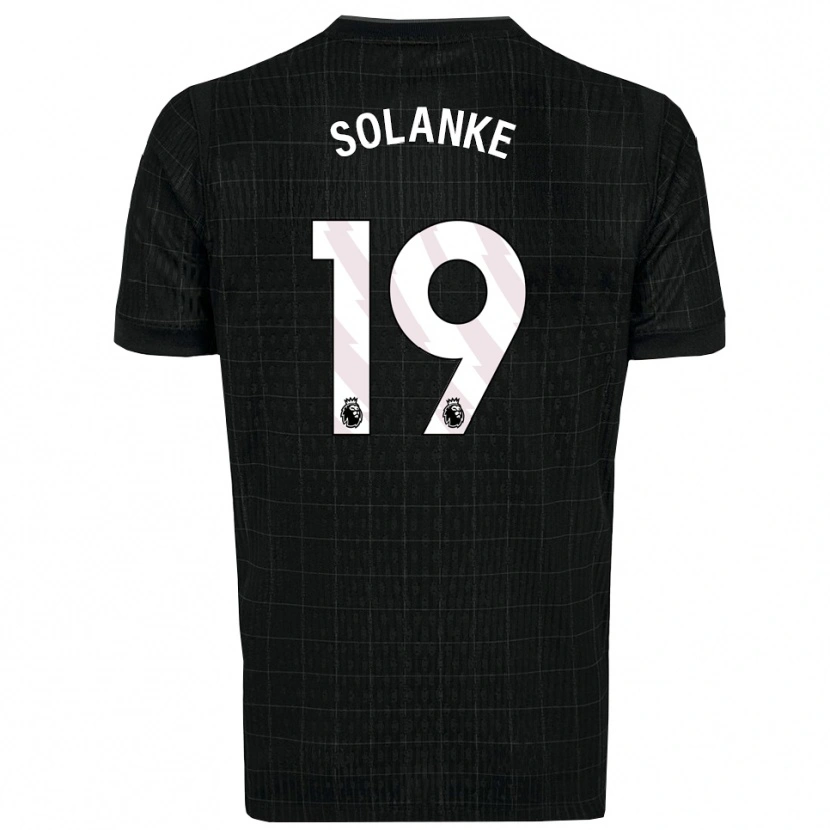 Danxen Herren Dominic Solanke #19 Schwarz Grau Auswärtstrikot Trikot 2025/26 T-Shirt Österreich