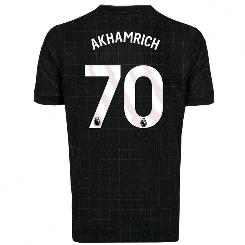 Danxen Herren Yusuf Akhamrich #70 Schwarz Grau Auswärtstrikot Trikot 2025/26 T-Shirt Österreich