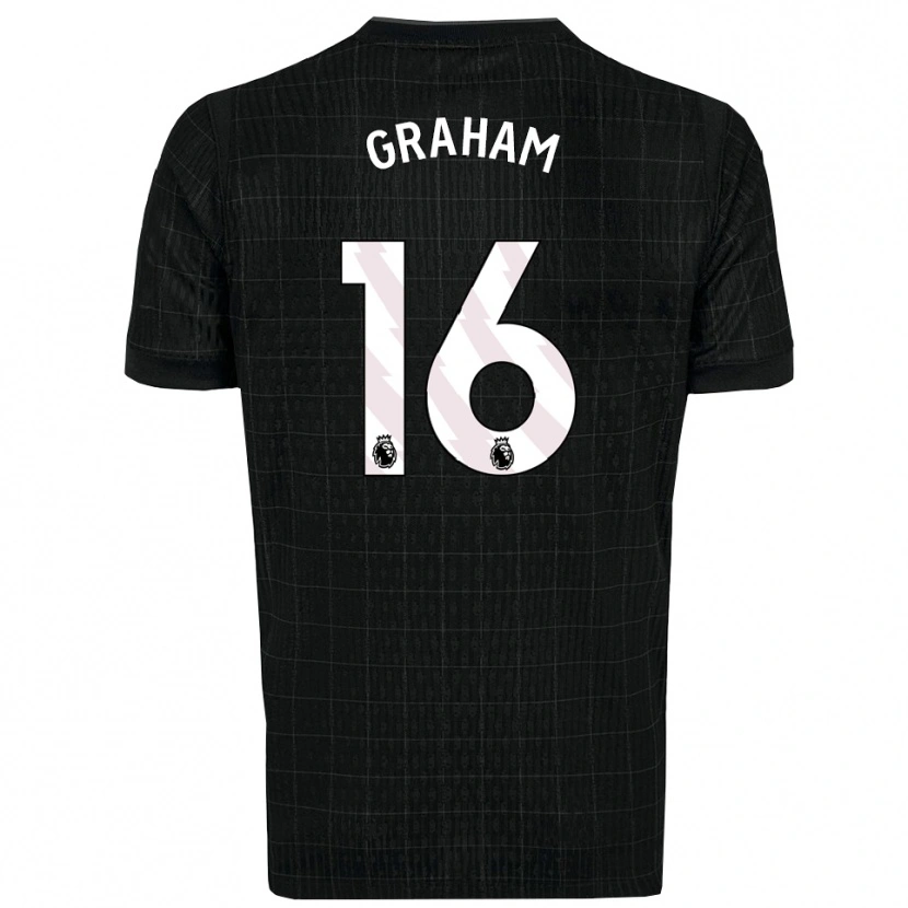 Danxen Herren Kit Graham #16 Schwarz Grau Auswärtstrikot Trikot 2025/26 T-Shirt Österreich