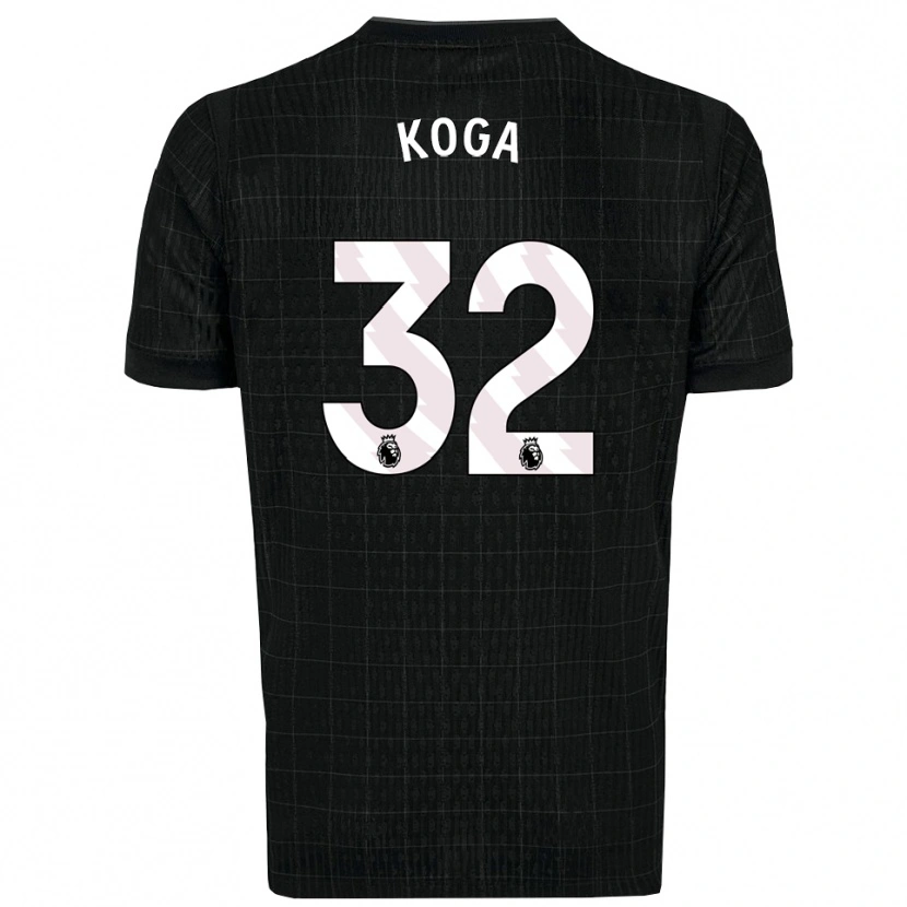 Danxen Herren Tōko Koga #32 Schwarz Grau Auswärtstrikot Trikot 2025/26 T-Shirt Österreich