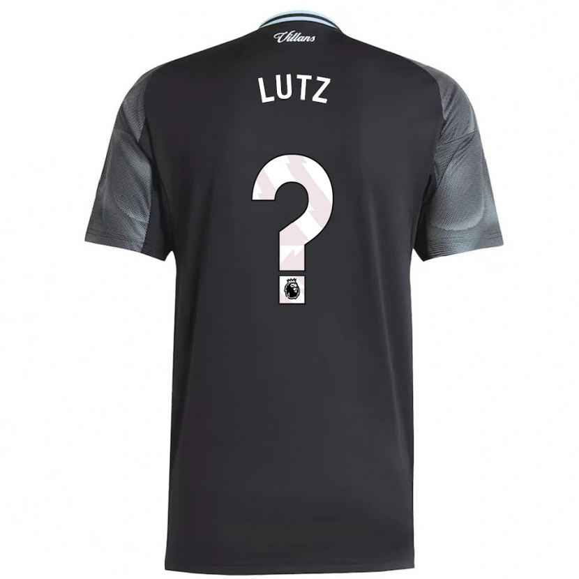 Danxen Herren Charlie Lutz #0 Schwarz Himmelblau Auswärtstrikot Trikot 2025/26 T-Shirt Österreich