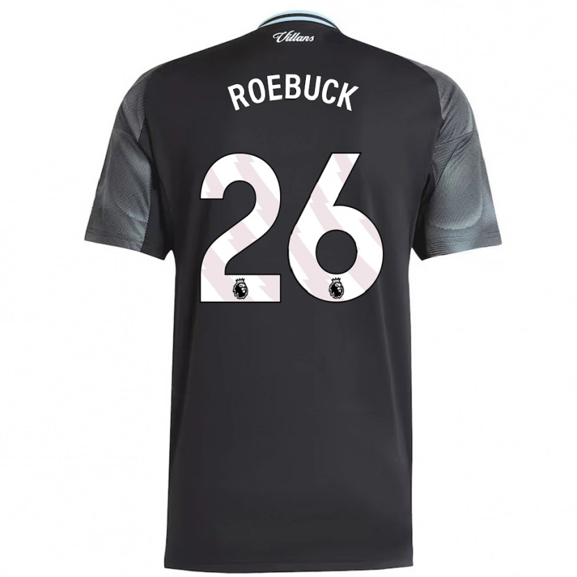 Danxen Herren Ellie Roebuck #26 Schwarz Himmelblau Auswärtstrikot Trikot 2025/26 T-Shirt Österreich