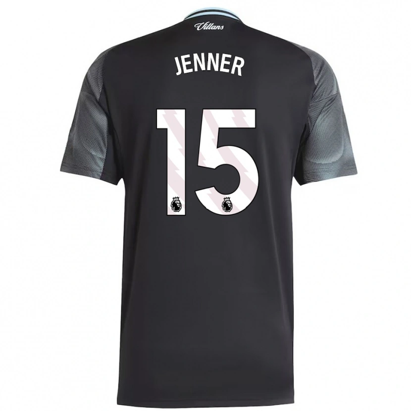 Danxen Herren Max Jenner #15 Schwarz Himmelblau Auswärtstrikot Trikot 2025/26 T-Shirt Österreich