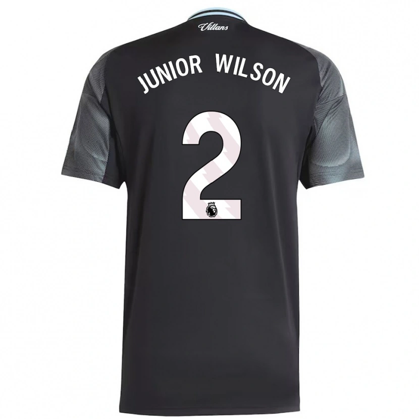 Danxen Herren Junior Wilson #2 Schwarz Himmelblau Auswärtstrikot Trikot 2025/26 T-Shirt Österreich