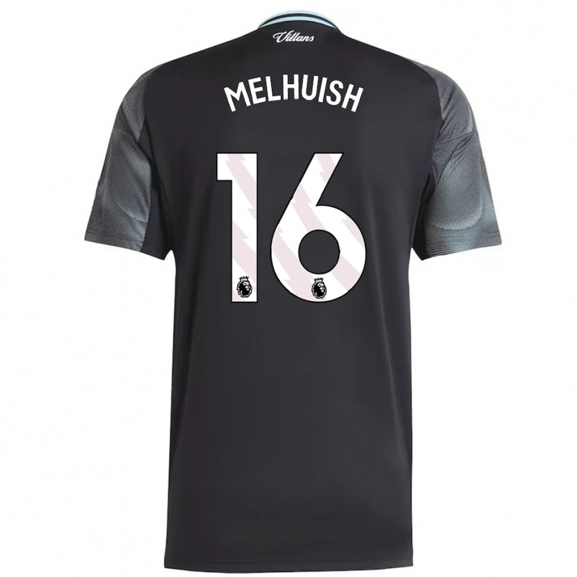Danxen Herren Lennon Melhuish #16 Schwarz Himmelblau Auswärtstrikot Trikot 2025/26 T-Shirt Österreich