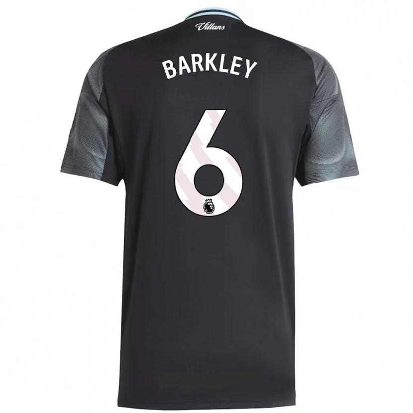 Danxen Herren Ross Barkley #6 Schwarz Himmelblau Auswärtstrikot Trikot 2025/26 T-Shirt Österreich