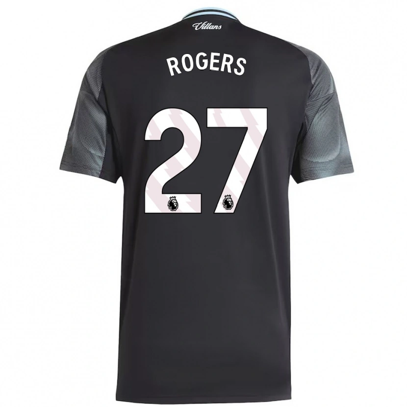 Danxen Herren Morgan Rogers #27 Schwarz Himmelblau Auswärtstrikot Trikot 2025/26 T-Shirt Österreich