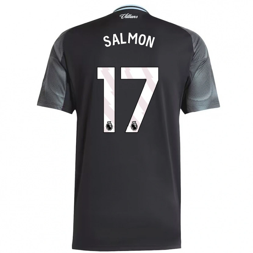 Danxen Herren Ebony Salmon #17 Schwarz Himmelblau Auswärtstrikot Trikot 2025/26 T-Shirt Österreich
