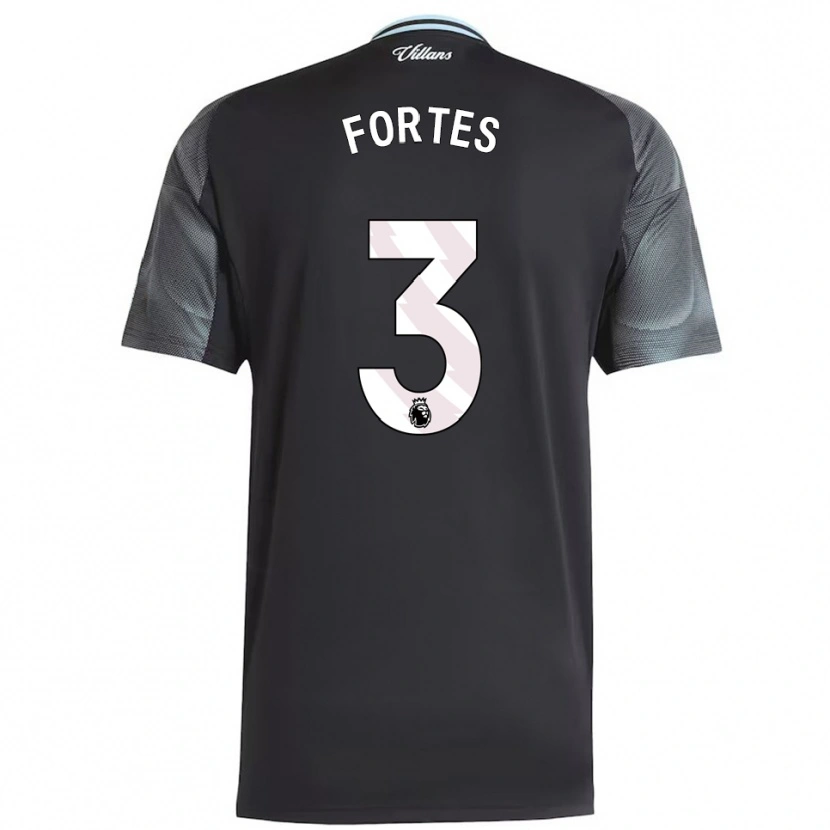 Danxen Herren Rodrigo Fortes #3 Schwarz Himmelblau Auswärtstrikot Trikot 2025/26 T-Shirt Österreich