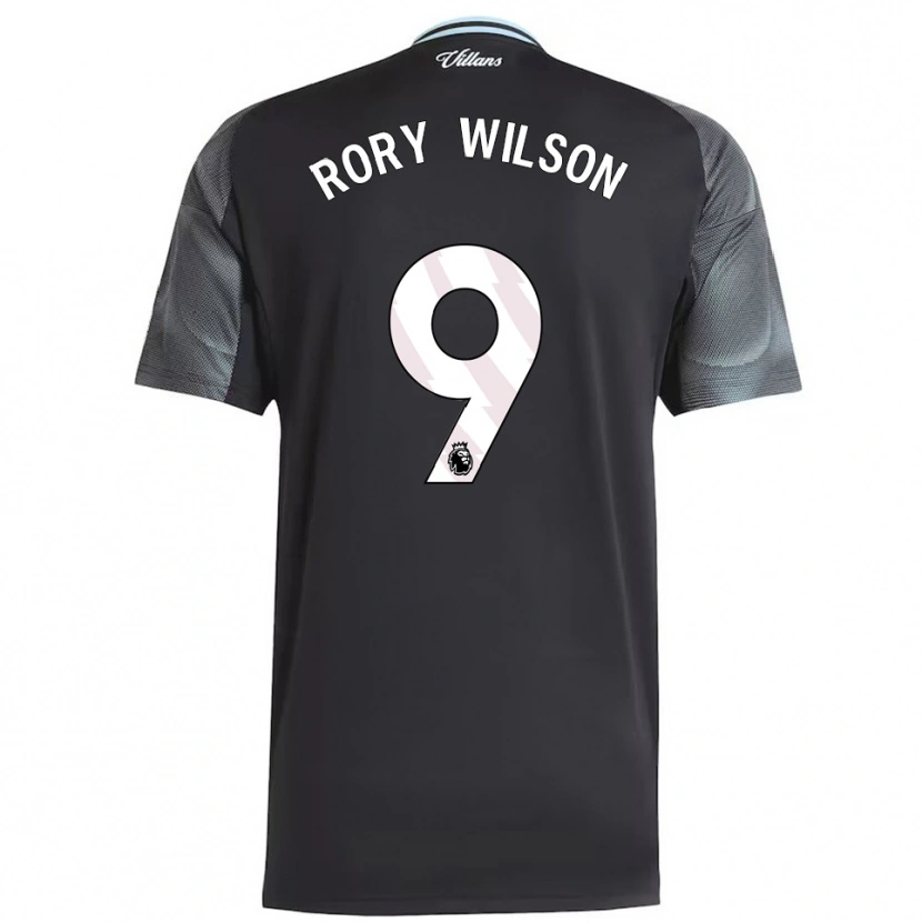 Danxen Herren Rory Wilson #9 Schwarz Himmelblau Auswärtstrikot Trikot 2025/26 T-Shirt Österreich