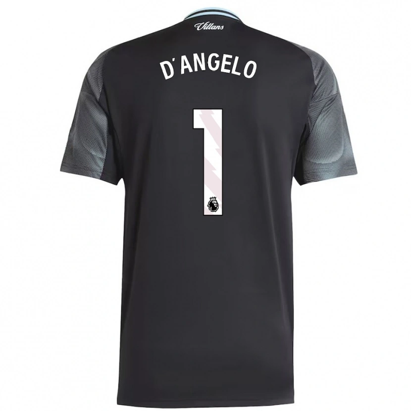 Danxen Herren Sabrina D'angelo #1 Schwarz Himmelblau Auswärtstrikot Trikot 2025/26 T-Shirt Österreich