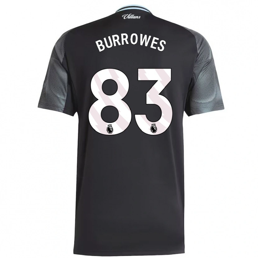Danxen Herren Bradley Burrowes #83 Schwarz Himmelblau Auswärtstrikot Trikot 2025/26 T-Shirt Österreich