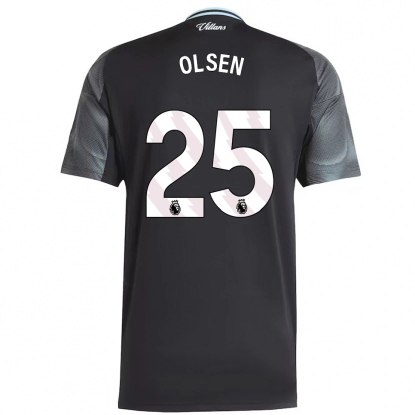 Danxen Herren Robin Olsen #25 Schwarz Himmelblau Auswärtstrikot Trikot 2025/26 T-Shirt Österreich
