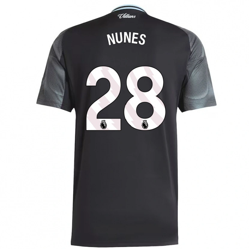 Danxen Herren Gabi Nunes #28 Schwarz Himmelblau Auswärtstrikot Trikot 2025/26 T-Shirt Österreich