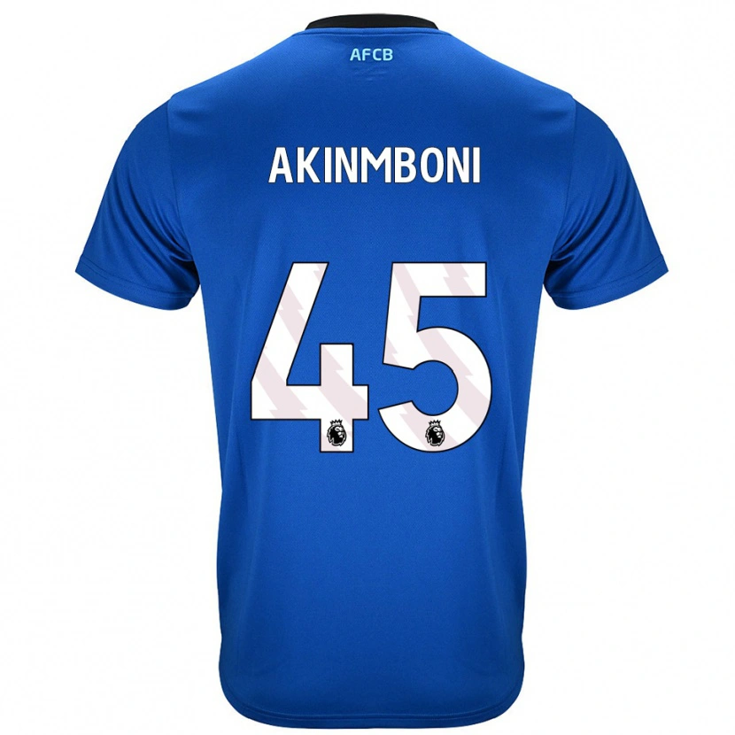 Danxen Herren Matai Akinmboni #45 Blau Schwarz Auswärtstrikot Trikot 2025/26 T-Shirt Österreich
