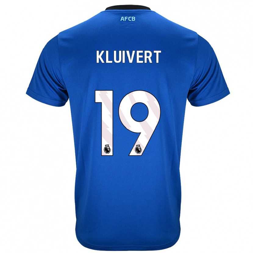 Danxen Herren Justin Kluivert #19 Blau Schwarz Auswärtstrikot Trikot 2025/26 T-Shirt Österreich