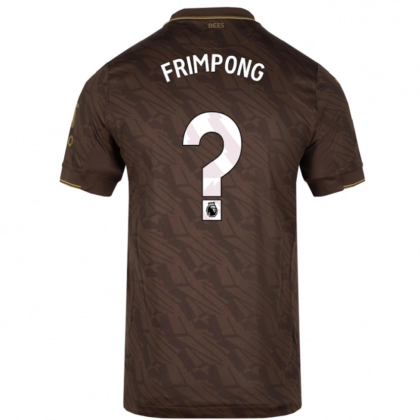 Danxen Herren Charles Frimpong #0 Braun Gold Auswärtstrikot Trikot 2025/26 T-Shirt Österreich