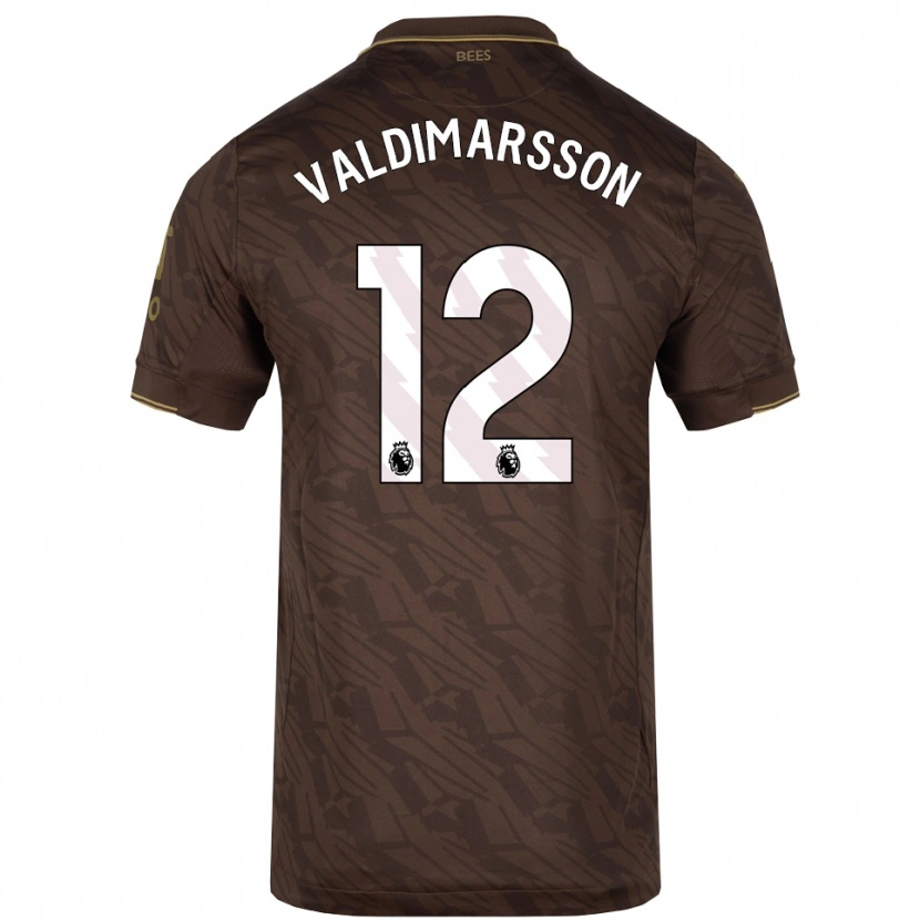 Danxen Herren Hákon Rafn Valdimarsson #12 Braun Gold Auswärtstrikot Trikot 2025/26 T-Shirt Österreich