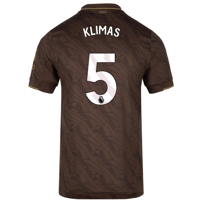 Danxen Herren Matas Klimas #5 Braun Gold Auswärtstrikot Trikot 2025/26 T-Shirt Österreich