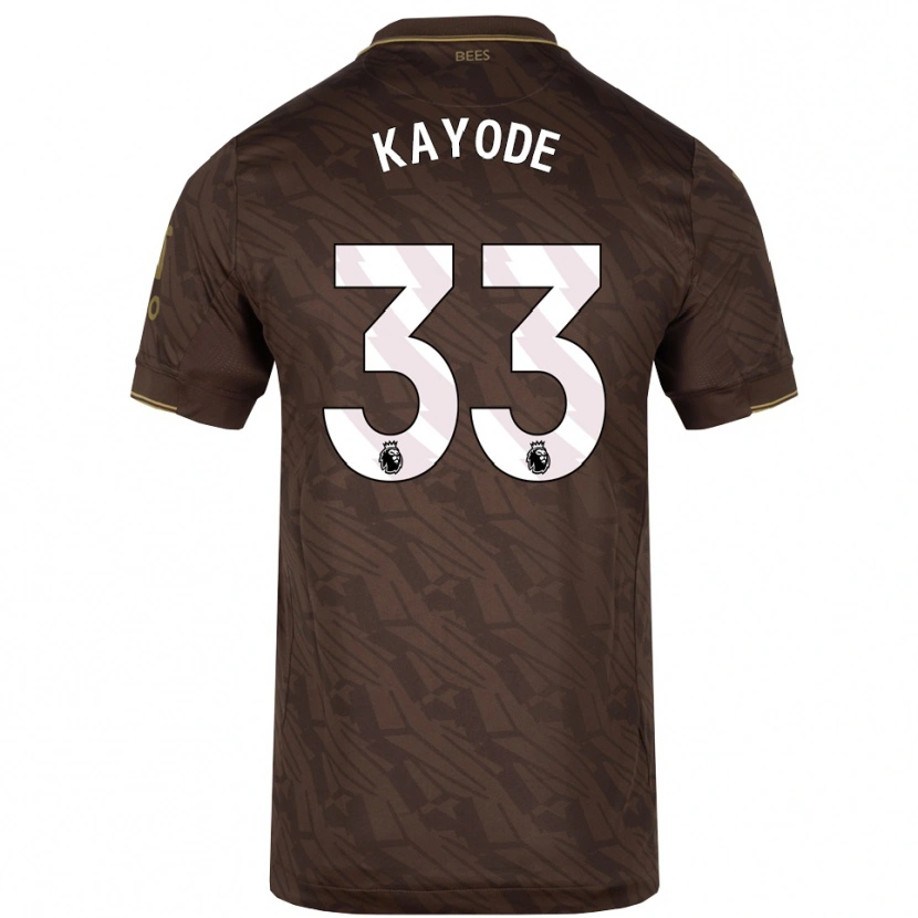Danxen Herren Michael Kayode #33 Braun Gold Auswärtstrikot Trikot 2025/26 T-Shirt Österreich