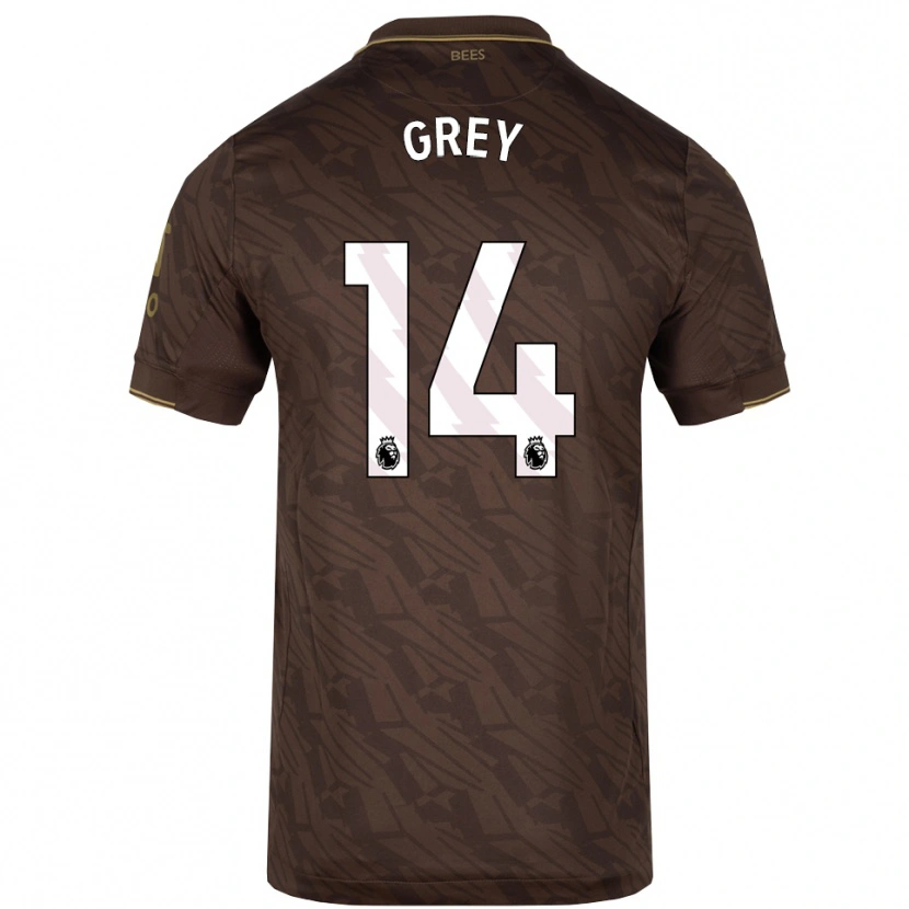 Danxen Herren Andre Grey #14 Braun Gold Auswärtstrikot Trikot 2025/26 T-Shirt Österreich