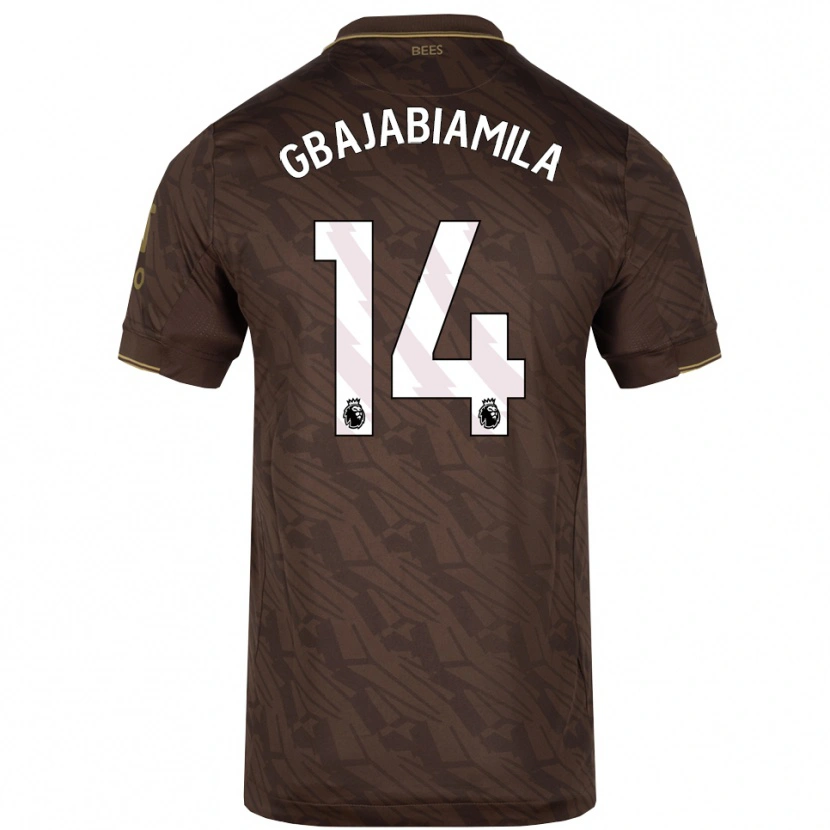 Danxen Herren Habeebat Gbajabiamila #14 Braun Gold Auswärtstrikot Trikot 2025/26 T-Shirt Österreich