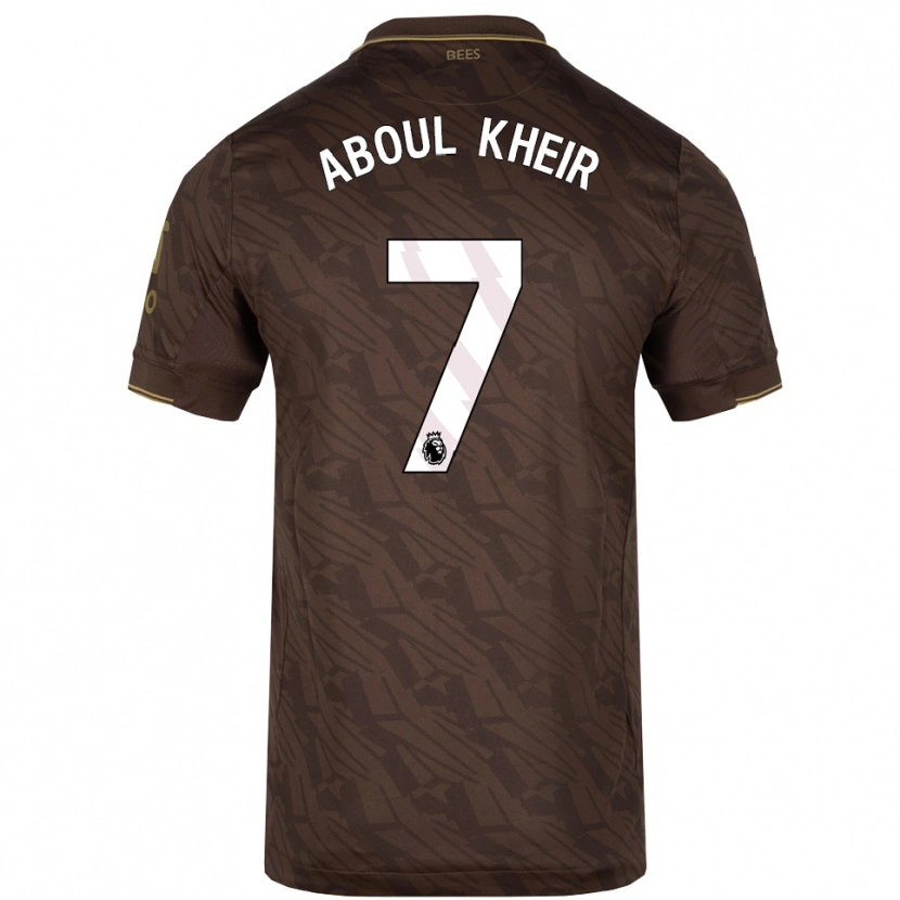 Danxen Herren Nour Aboul Kheir #7 Braun Gold Auswärtstrikot Trikot 2025/26 T-Shirt Österreich