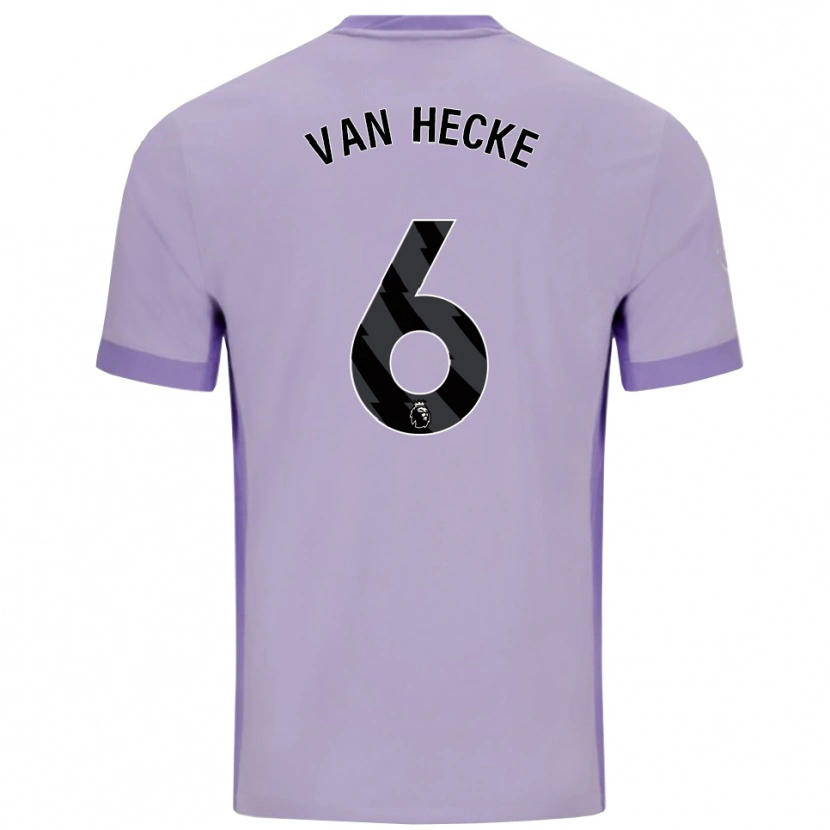 Danxen Herren Jan Paul Van Hecke #6 Taro Lila Weiß Auswärtstrikot Trikot 2025/26 T-Shirt Österreich