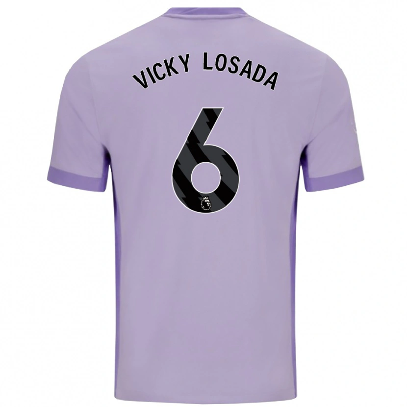 Danxen Herren María Victoria Losada Gómez #6 Taro Lila Weiß Auswärtstrikot Trikot 2025/26 T-Shirt Österreich