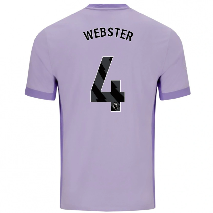 Danxen Herren Adam Webster #4 Taro Lila Weiß Auswärtstrikot Trikot 2025/26 T-Shirt Österreich