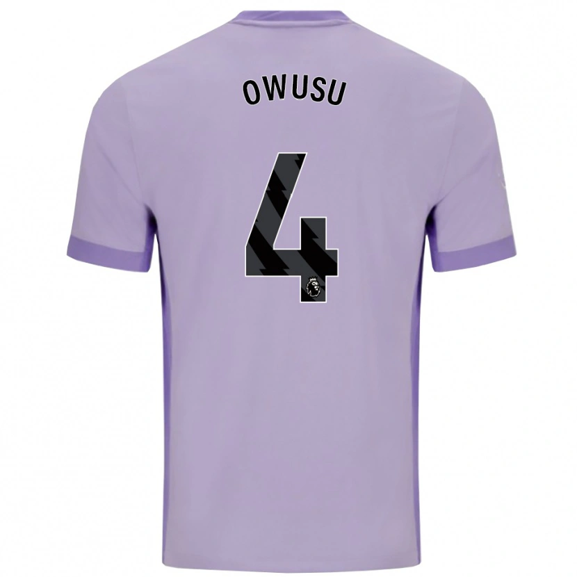 Danxen Herren Yussif Owusu #4 Taro Lila Weiß Auswärtstrikot Trikot 2025/26 T-Shirt Österreich