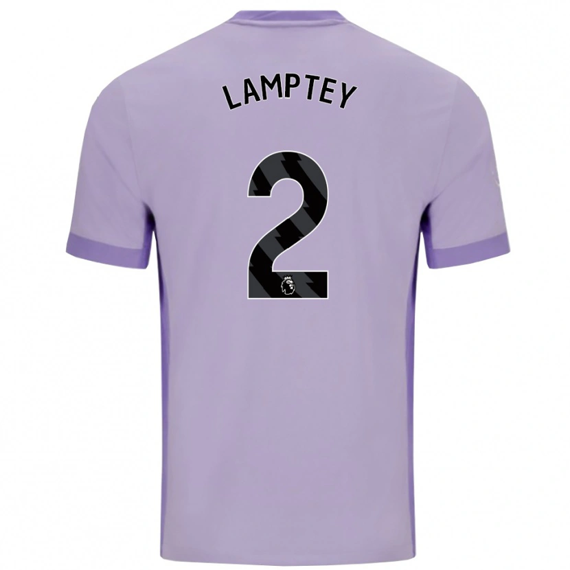 Danxen Herren Tariq Lamptey #2 Taro Lila Weiß Auswärtstrikot Trikot 2025/26 T-Shirt Österreich
