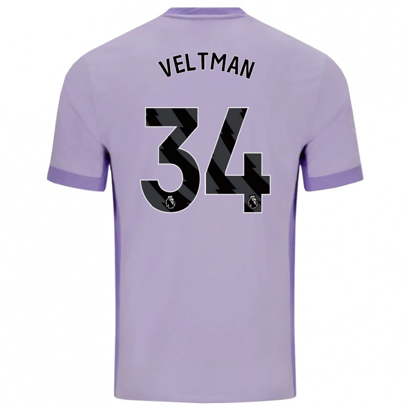 Danxen Herren Joël Veltman #34 Taro Lila Weiß Auswärtstrikot Trikot 2025/26 T-Shirt Österreich