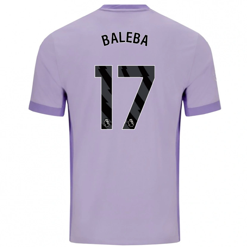 Danxen Herren Carlos Baleba #17 Taro Lila Weiß Auswärtstrikot Trikot 2025/26 T-Shirt Österreich